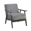 Okak Modern Leisure Accent Chair with Comfy Velvet Upholstery 1pc Solid Wood Stylish Armchair for Living Room Bedroom Waiting Room - 2 of 4