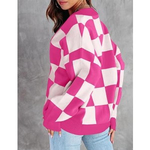 Women's Christmas Cardigan, Long-Sleeve Open-Front Holiday Sweater, Festive Casual Layering Top for Winter - 1 of 2