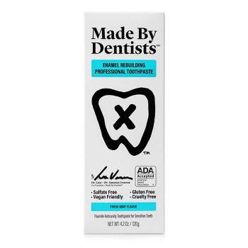 Made By Dentists Enamel Rebuilding Toothpaste - Fluoride Anticavity Toothpaste - Fresh Mint Flavor - 4.2 oz