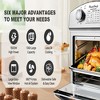 SEVOBAL Toaster Ovens 12.5 Quart 7-in-1 Convection Oven with Five Preset Menus and Stainless Steel Construction, Silver, 12.09"*11.42"*12.6" - 2 of 4