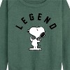 Women's - Peanuts - Snoopy and Friends Lightweight French Terry Wide Neck Long Sleeve Shirt - 2 of 4