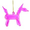 Cody Foster 3.0 Inch Pink Balloon Unicorn Ornament Christmas Tree Ornament , Horn (1PC) - 2 of 3