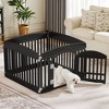 AZL1 Life Concept Pet Crates and Houses 4 Panel Dog Playpen Indoor, Outdoor Pet Fence Ideal for Small to Medium Dogs, Black, 35.6"*35"*23.6" - 2 of 4