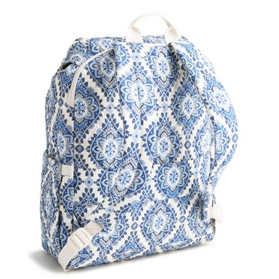 Vera Bradley Women's Premium Cotton Large Berkhill Backpack Cambridge Blues — фото 2