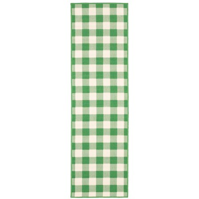 Oriental Weavers Meridian 2598G Green/ Ivory Indoor/Outdoor Area Rug - 2'3" x 7'6"