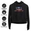 Law And Order Svu Logo Cropped Hoodie Pullover Sweatshirt - 4 of 4