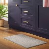 1'6"x2'6" Rectangle Indoor Floor Mat Gray - Threshold™: Kitchen Mat, Basket Weave, Flat Pile, PVC Backing - 2 of 4