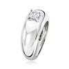 Ross-Simons Italian .40 Carat CZ Dome Ring in Sterling Silver - 3 of 4