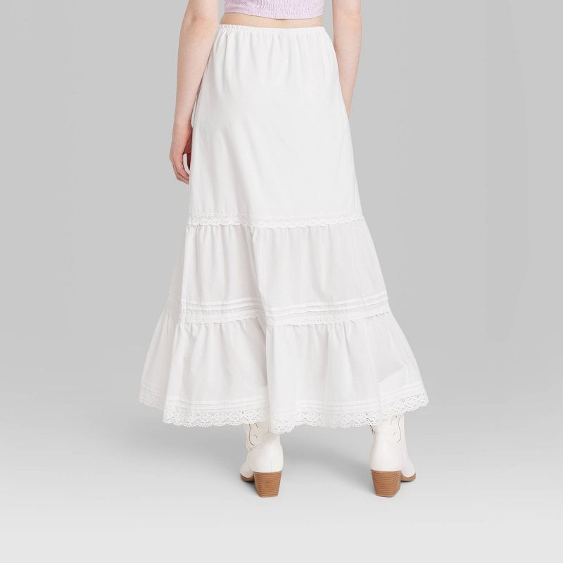 Women's Mid-Rise Tiered Maxi Skirt - Wild Fable™, 4 of 11