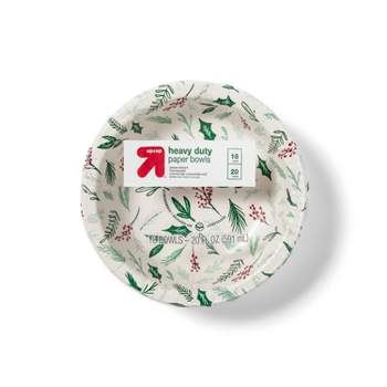 Holiday Disposable Dinnerware Bowl - Botanical - 20oz/18ct - up & up™