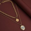 SOHI Women's Gold Everyday Multi-Layer Necklace - 3 of 4