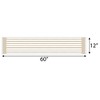 Big Dot of Happiness Tan Stripes - Petite Simple Party Paper Table Runner - 12 x 60 inches - 3 of 4