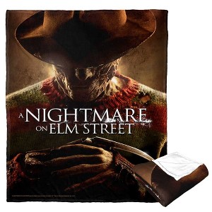 Warner Bros. Nightmare on Elm Street Poster Silk Touch Throw Blanket 50×60 Inches - 1 of 4
