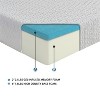 TinyHomie 8-inch Bed Mattress Gel-Infused Memory Foam Mattress, Firm, White, Mattress in a Box - 4 of 4