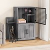 Whizmax Cat Litter Box Enclosure with Platform, Double Layer Cat Litter Hidden Furniture, Hidden Cat Litter Box Enclosure, Cat House - 3 of 4