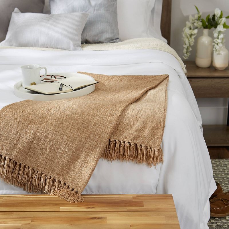 50"x60" Soft Chenille Throw Blanket - Design Imports, 4 of 13