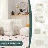 MOONMISS Square bean bag chairs with a footstool and high-density sponge-filled chair for the living room, bedroom and reception room - 4 of 4