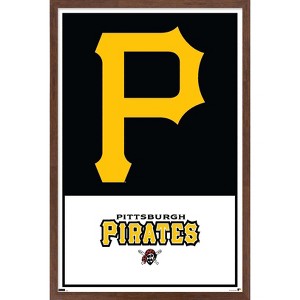 Trends International MLB Pittsburgh Pirates - Logo 22 Framed Wall Poster Prints - 1 of 4