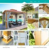 EROMMY 12 Ft. W x 10 Ft. D Aluminum Patio Gazebo - 4 of 4