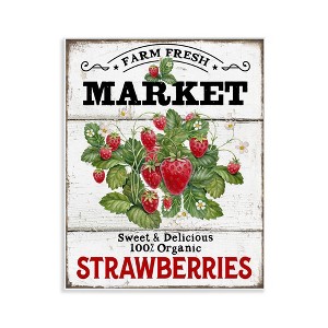 Stupell Industries Farm Fresh Strawberries Wall Plaque Art - 1 of 4