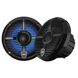 Wet Sounds REVO 6-XWB Black Closed XW Grille 6.5 Inch Marine LED Coaxial Speakers (pair) - 1 of 4