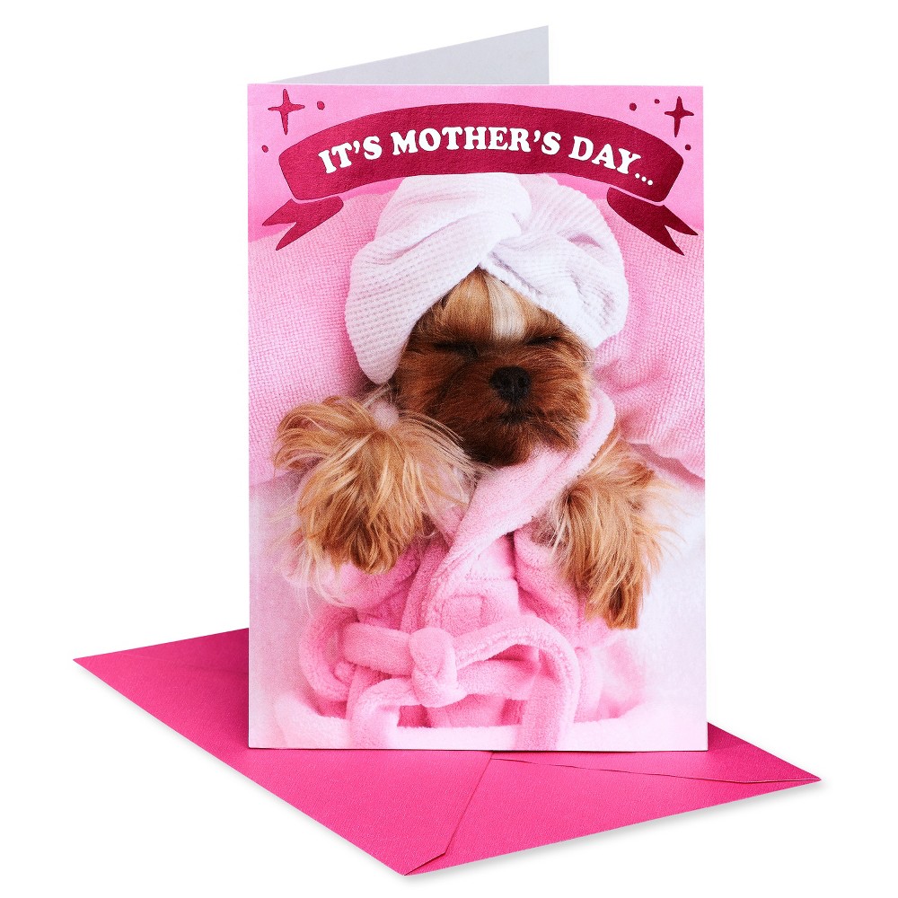 Photos - Other interior and decor Mother's Day Card Dog at The Spa
