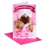 Mother's Day Card Dog at the Spa