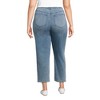 Lands' End Women's Starfish High Rise Knit Denim Straight Crop Jeans - 2 of 4