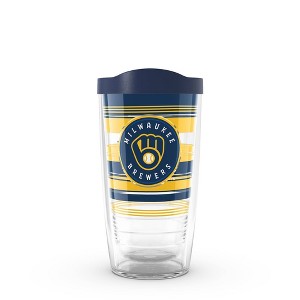 MLB Milwaukee Brewers 16oz Hype Stripes Classic Tumbler - 1 of 4