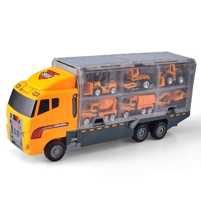 Link Ready! Set! Play!11 In 1 Die-Cast Construction Truck Vehicle Carrier