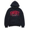 S.W.Smiley Sweet Heart Distressed - Women's Graphic Hoodie - 2 of 3