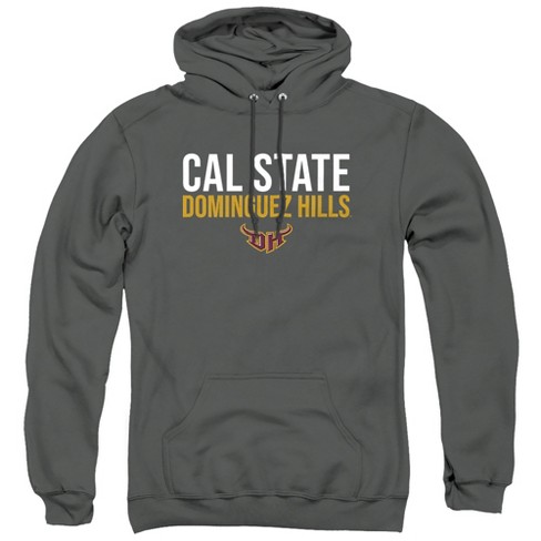 California State University Dominguez Hills Official Stacked Adult Pull-Over Hoodie, Black - image 1 of 4