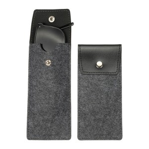 Unique Bargains Felt Soft Portable Storage Scratch-Resistant Eyeglasses Bag 2 Pcs - 1 of 4