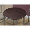 Dining Table Set - Cappuccino/Silver (Set of 3) - EveryRoom - image 3 of 4