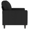 vidaXL 2-Seater Sofa Black 47.2 in. Velvet - 4 of 4