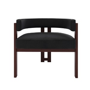 Ridstar 2 Set Modern Accent Chair & Armchair For Living Room, Bedroom & Dining Room-Black - 1 of 4