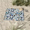 Ninola Design Watercolor Stains Blue Gold Picnic Blanket, 50x50 - Deny Designs - 3 of 3