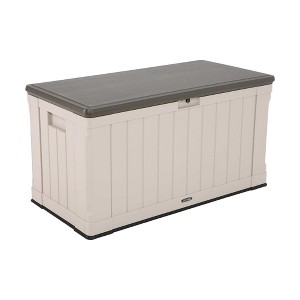 Lifetime 116 Gallon Deck Box, Tan (60186) - 1 of 4