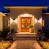 C Cattleya 2 Pack Motion Sensor Dusk to Dawn Matte Black Outdoor Wall Lights with Clear Glass Shade - 4 of 4