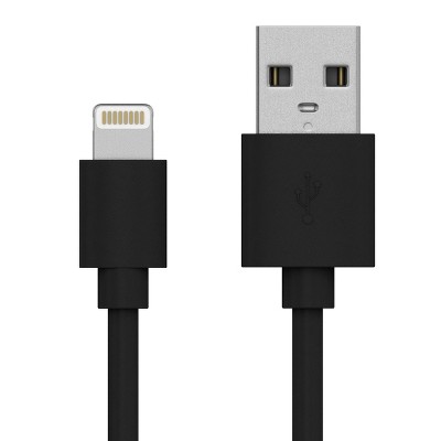 Just Wireless TPU Lightning to USB-A Cable - Black