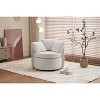 CAVINAS Teddy Accent Chair with Back Cushion,Modern Swivel Chairs with Storage Space for Bedroom,Reading Room - 4 of 4