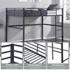 Hotraffy Metal Loft Bed, with Safety Guard Rails & Flat Ladder - 2 of 4