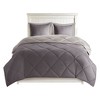 Racxily 3M Scotchgard Diamond Quilting Comforter Set, Reversible Down Alternative Design - 2 of 4