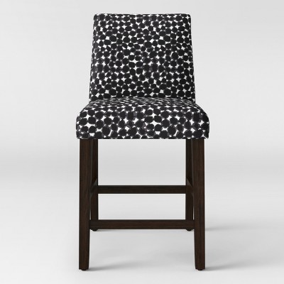 26" Counter Height Barstool Abstract Black/White Dot - Project 62™