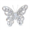 White Washed Floral Butterfly Décor (Set of 2) - 3 of 4