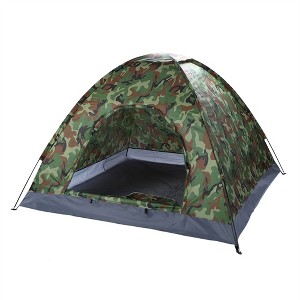 Naysaye Camping Tents 3-4 Person Portable Dome Tent with Glass Fiber Poles and Waterproof Design for Camping, Green - 1 of 4