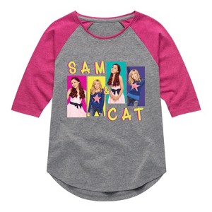 Girls' Victorious Sam and Cat  - Sam And Cat - Athletic/Fuchsia - Small - 1 of 3