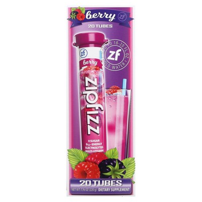 Zipfizz Energy Drink Mix, Berry, 20 Tubes, 0.39 oz (11 g) Each