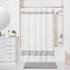 72" Dual Mount Curved Steel Shower Curtain Rod with Tiered End Cap - Made By Design™ - image 2 of 4