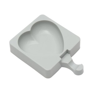 Unique Bargains Popsicles Mould Heart Shape Comes with 20 Stick Hand Washable 3.74"x5.71" 1 Pc - 1 of 4